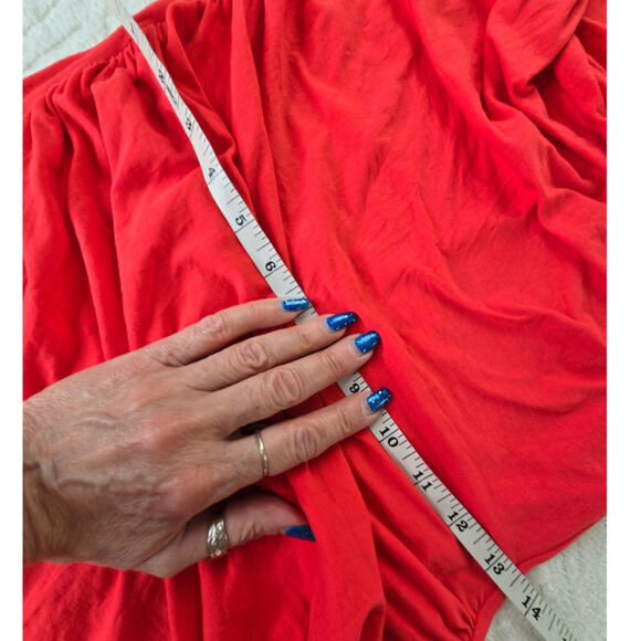 MNG by Mango EUC stretchy mini dress Small fire red orange - Picture 9 of 17